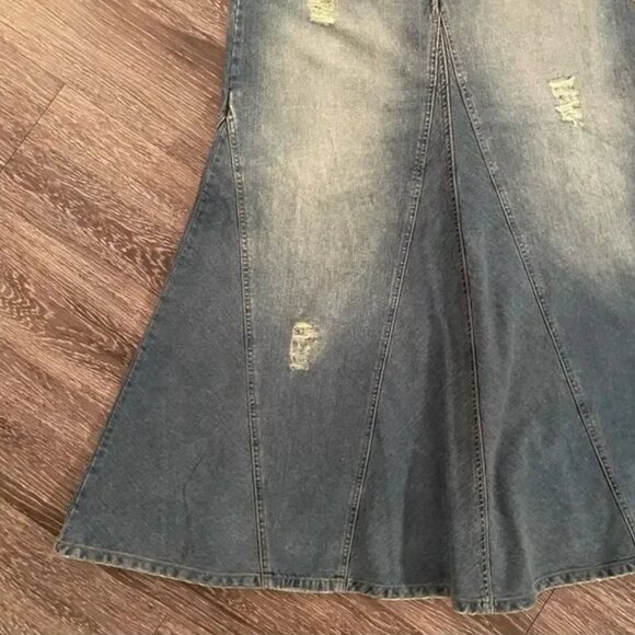 NWT Jeanology vintage denim maxi skirt - Picture 9 of 9